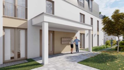 Moderne 2-Zimmer-Wohnung mit Balkon im 1. OG in Germering – KfW-40 Standard