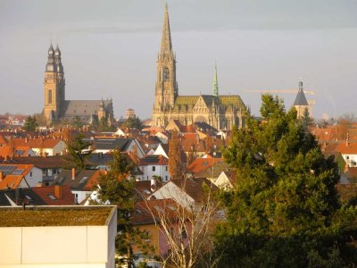 Gemütliche Stadtwohnung mit freiem  Blick über Speyer,  Dom und Kirchen !
