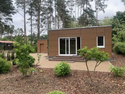 Wochenendgrundstück mit modernem Ferienhaus, Erstbezug