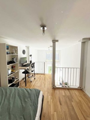 Bad beziehbar: Bezauberndes Galerie-Apartment mit Terrasse