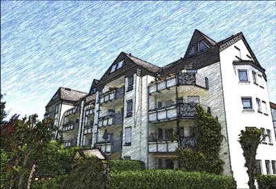 � Frankfurt-Skyline zum Greifen nah: 92 m² Weitblick-Loge mit 0,60% Zins-Chance! Miete war gestern.