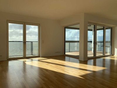 4-Zimmer-Luxuswohnung mit Weserblick, Sauna, Garage & Frischluftanlage