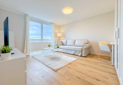 Erstbezug nach Sanierung * 2-RW * 2.OG * neue Möblierung & EBK * 2 Balkone * Bad m. Dusche *TOP