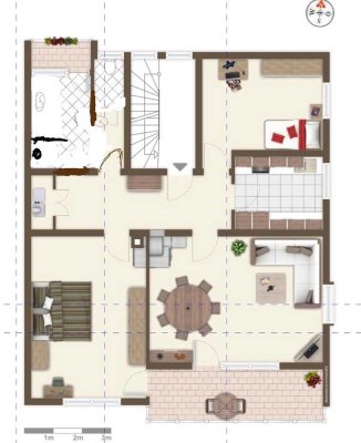 3-Zimmer Erdgeschosswohnung mit Gartenmitbenutzung in Köngen