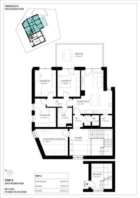 Dachgeschossappartement mit Terrasse in ruhiger Naturlage