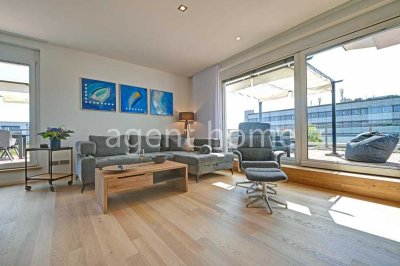 MÖBLIERT - EXKLUSIV WOHNEN - Penthousewohnung mit großer Dachterrasse