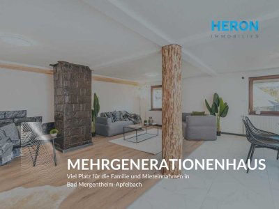 MEHRGENERATIONENHAUS – Viel Platz für die Familie und Mieteinnahmen in Bad Mergentheim-Apfelbach