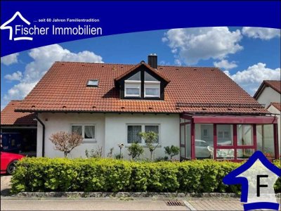 Schönes Ein- bis Zweifamilienhaus mit Doppelgarage und Garten in Hüttlingen