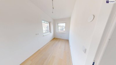 PROVISIONSFREI FÜR DEN KÄUFER! Exklusives Penthouse im Herzen von Voitsberg – Baustart erfolgt! 4 Zimmer, beeindruckende Glasfronten &amp; riesige Dachterrasse! Nur 30 Minuten von Graz!