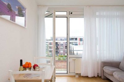 Möblierte 1-Zi-Wohnung mit Balkon
