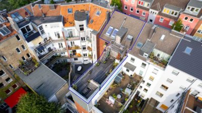 Helle 2- Zimmer-Wohnung mit exklusiver Dachterrasse