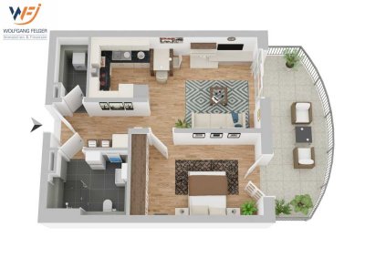 2 Zi.-Neubauwohnung OG 2.5 in Möss.-Öschingen