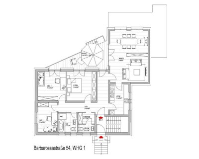 Exklusive, neuwertige 4-Zimmer-Wohnung mit Balkon in Frankfurt