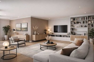 Barrierefreie, renovierte 3-Zimmer Wohnung mit Garten