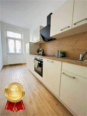 Elbnahe Wohnung mit Einbauküche und Gemeinschaftsgarten