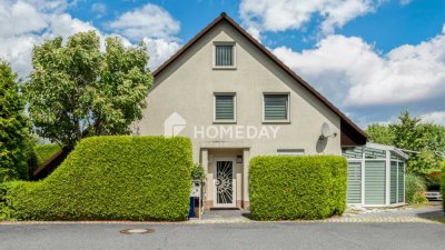 Vermietetes Wohlfühlhaus mit Garten, Terrasse, Wintergarten & Doppel-Carport