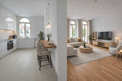 Familien Willkommen I 4 Zimmer I 2 Etagen I Gäste WC I Balkon I Brunnenviertel I bezugsfrei