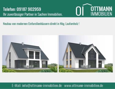 NEUBAU von zwei modernen Einfamilienhäusern direkt in Laufamholz