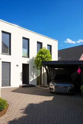 Kubushaus (REH) in moderner Architektur mit höchstem Wohnkomfort