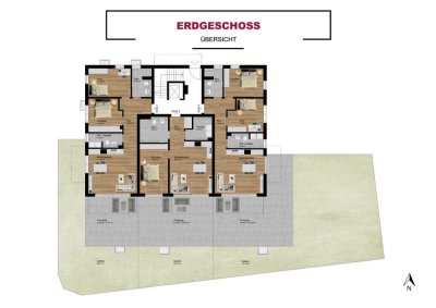 WHG 3 | Hochwertige 3-Zimmer-Neubauwohnung mit sonniger Terrasse
