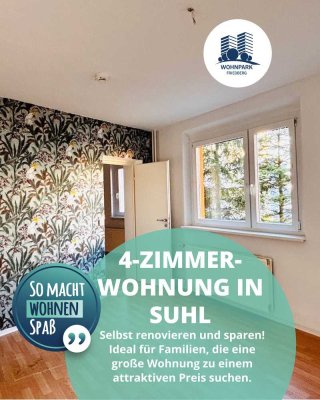 Viel Platz im Erdgeschoss - geräumige 4-Raum-Wohnung mit Balkon