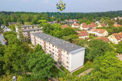 Ruhige 2 Zimmer Wohnung im Grünen - mit Balkon und Stellplatz