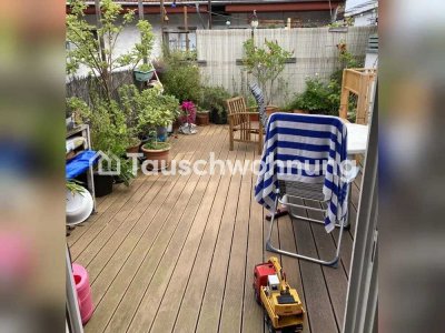 Tauschwohnung: Altbau Maisonette Dachterrasse