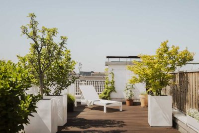 Sonnige Dachgeschoss-Maisonette mit großer Terrasse im Herzen des Agnesviertels