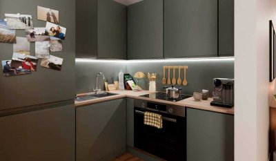 Wohnung mit Balkon und Keller