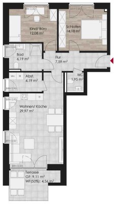 Erstbezug: Barrierearme Terrassenwohnung in modernem Neubau
