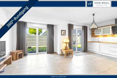 Ebenerdiges Wohnen mit Stil! Eigentumswohnung mit Terrasse, Garten, Garage und Zugang zum Wangermeer