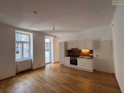 Ruhige 1-Zimmer-Altbauwohnung mit Terrasse nahe U3