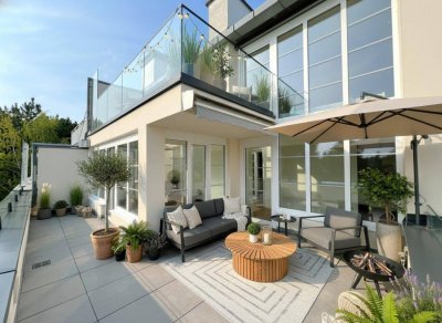 Exklusive 5,5-Zimmer-Maisonette mit 160 m² &amp; 3 Terrassen – Wohnen mit Blick über Wien