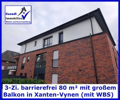 Lichtdurchflutete barrierefreie Mietwohnung mit WBS (min. 3 Pers.)