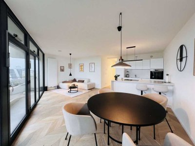 Exklusives Apartment mit Panoramablick über Düsseldorf und den Rhein