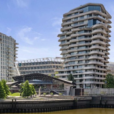 Der MARCO POLO Tower: Moderne Maisonette Wohnung mit weitläufigem Balkon im HotSpot der HafenCity