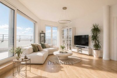 Exklusive 3-Zimmer-Penthousewohnung am Riedberg mit großzügiger Dachterrasse und viel Tageslicht