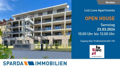 Neubau: Attraktive 2-Zimmer-Wohnung an der Eilenriede (List)