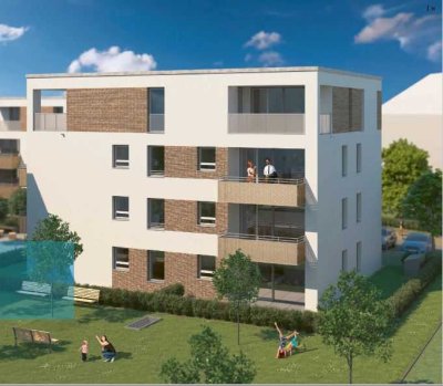 Neu 3-Raum-EG-Wohnung mit Einbauküche und Balkon / Garten