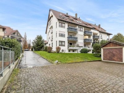 3-Zimmer-Maisonettewohnung mit 2 Balkonen und herrlicher Aussicht in Bonlanden