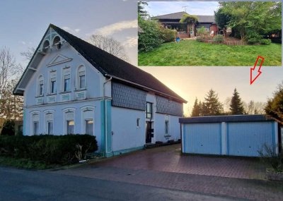 SCHNÄPPCHEN !! 4 Familienhaus + 4 Garagen + freist. Bungalow in Tossens a.d. Nordsee