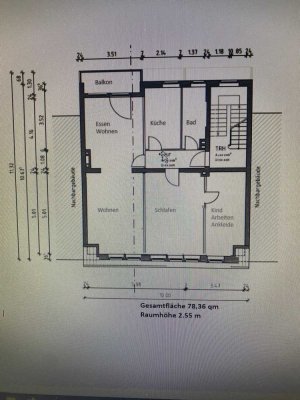 sanierte 3-Zimmer Wohnung 2.OG Zentrum Dülmen