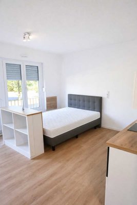 Find your new home! Modernes, barrierefreies 1-Zimmer-Apartment mit Balkon im Kreuzviertel