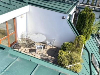 MÖBLIERTE TERRASSENMIETE- NÄHE STADTPARK