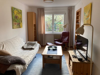 Sonnig und voll möbliert: 1-Zimmer-Wohnung, 42 m2
