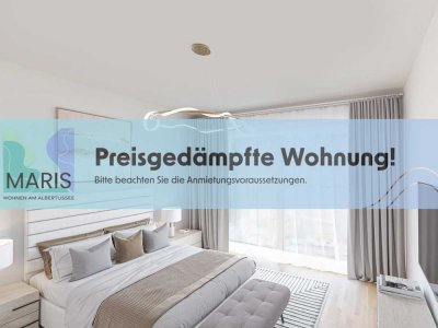 Mietpreisgedämpfte Wohnung! Exklusive 3-Zimmer-Wohnung mit Seeblick