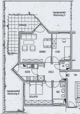 Exklusive 3-Zimmer-Wohnung mit großen Terrassen- und Gartenbereich