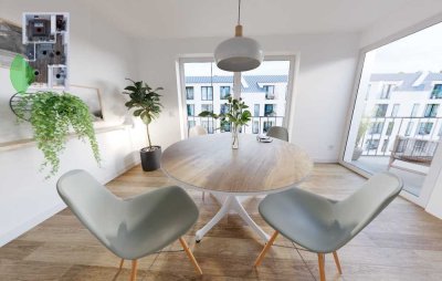 Lichtdurchflutet mit bodentiefen Fenstern