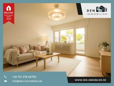 Frisch sanierte 3-Zimmer-Wohnung mit Loggia in gepflegtem Mehrfamilienhaus in Karlsruhe-Grötzingen
