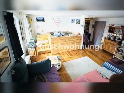 Tauschwohnung: Maisonette Wohnung mit großem Balkon und Wohnküche